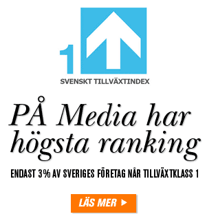 PÅ Media har högsta ranking på Svenskt Tillväxtindex